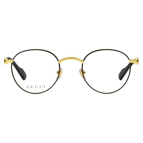 round gold gucci glasses|Gucci gold frame eyeglasses.